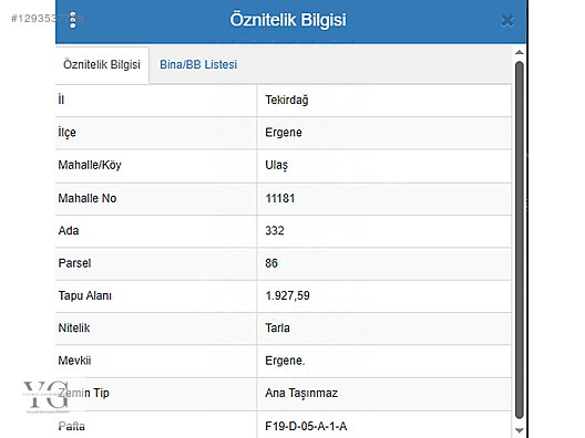 Tarla imarlı arsa